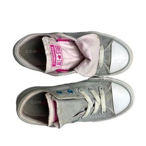 Converse All Star Double Tongue Sneakers Gray Pink 1